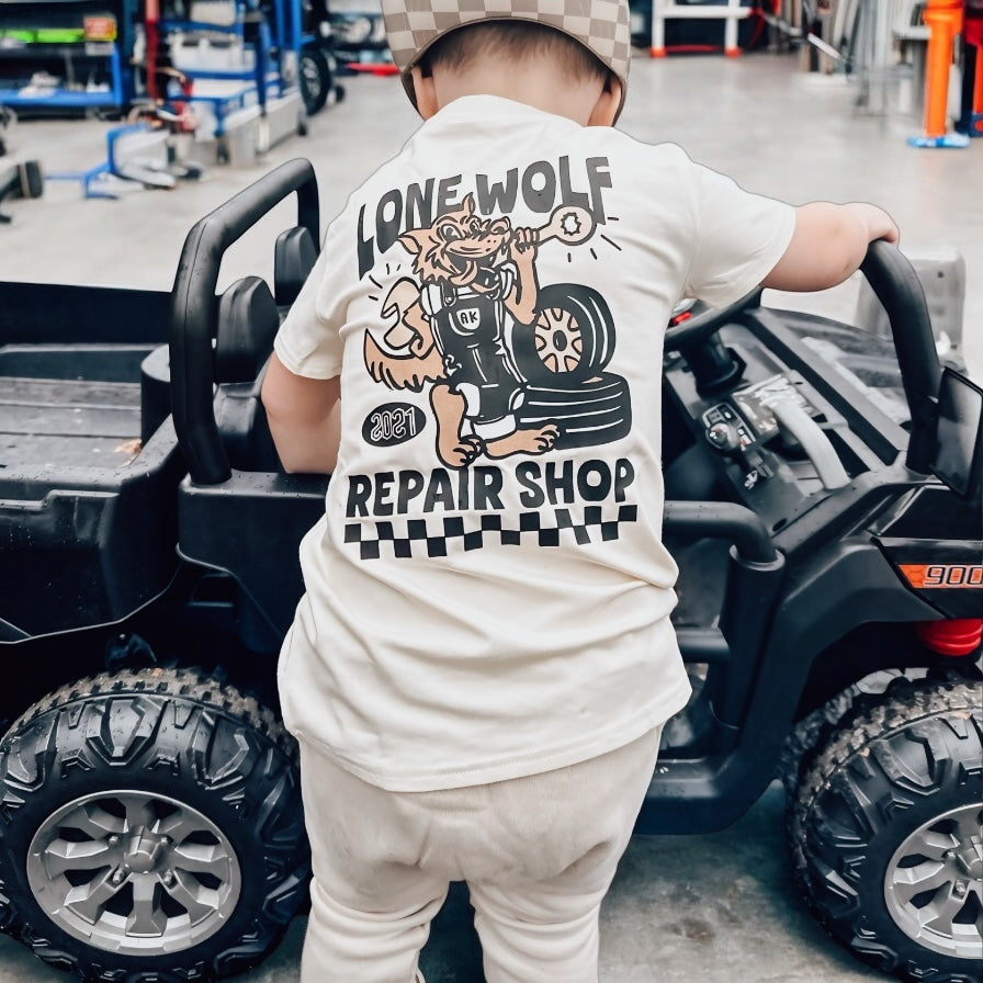 Lone Wolf Garage-Graphic Tee