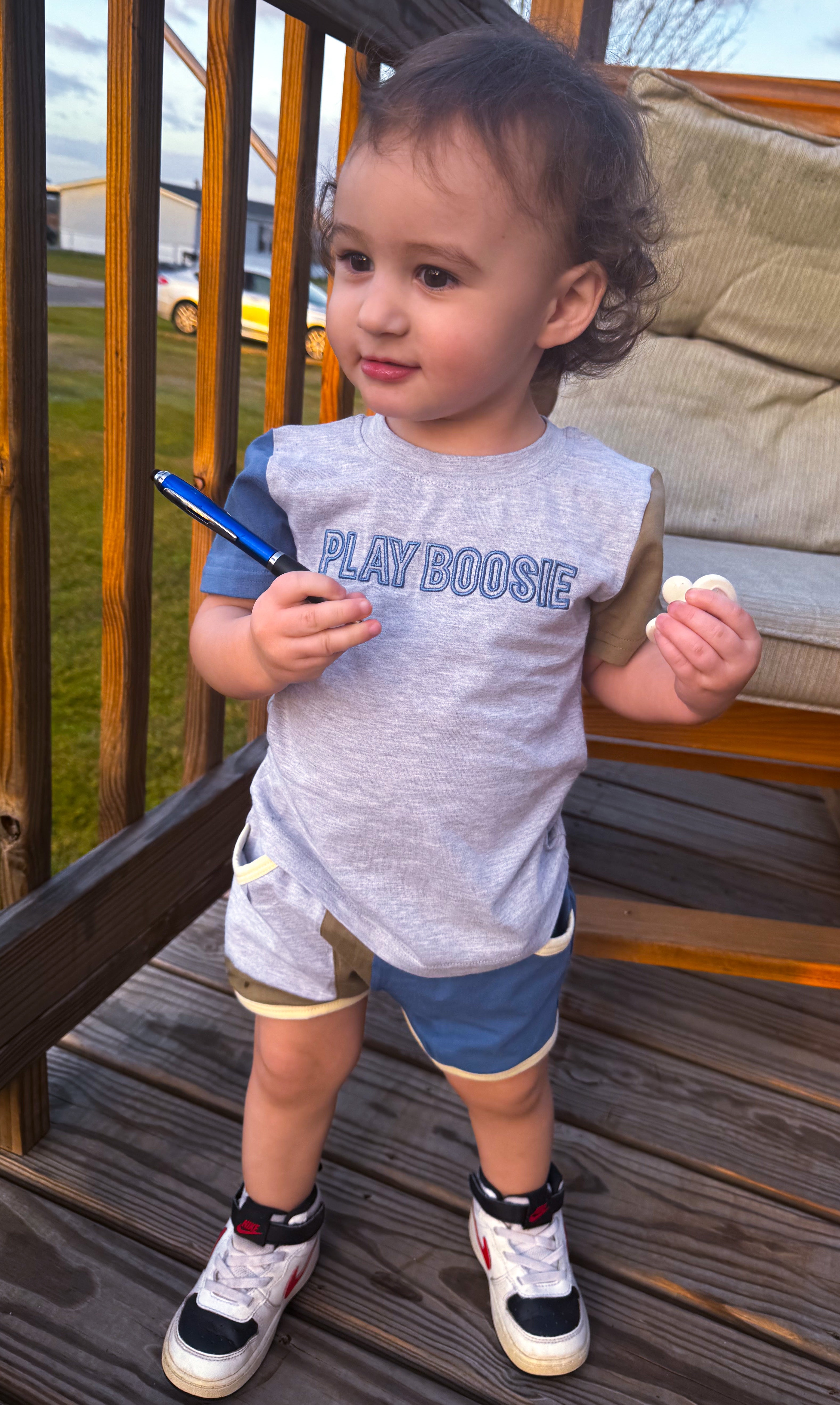 PLAY BOOSIE Playground Color Block Boys Set