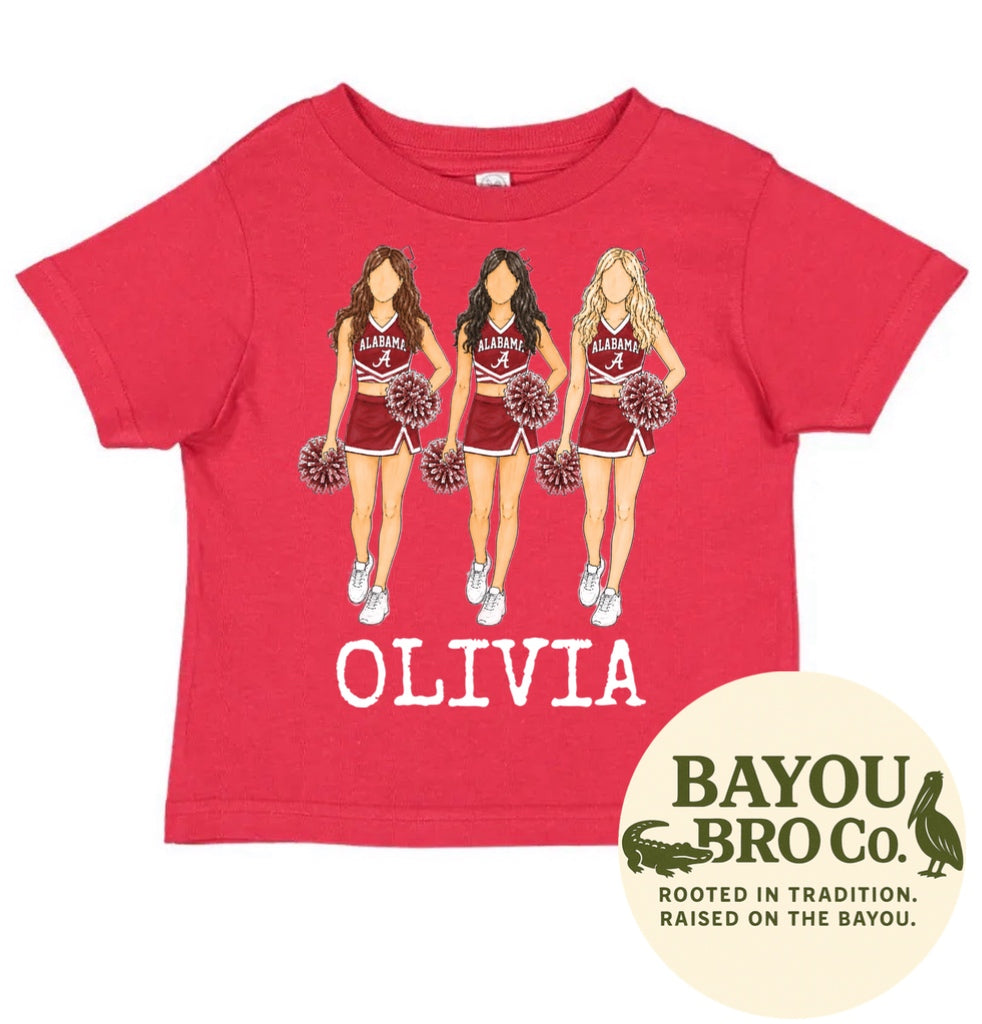 Alabama Cheer Personalized Tee
