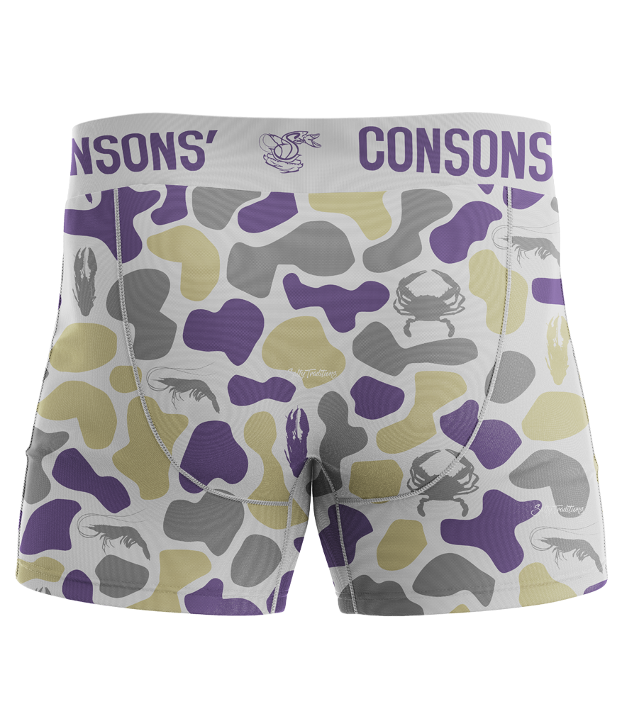 Dock Side Camo Purple and Gold