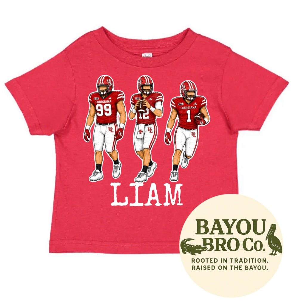 UL Football Personalized Tee