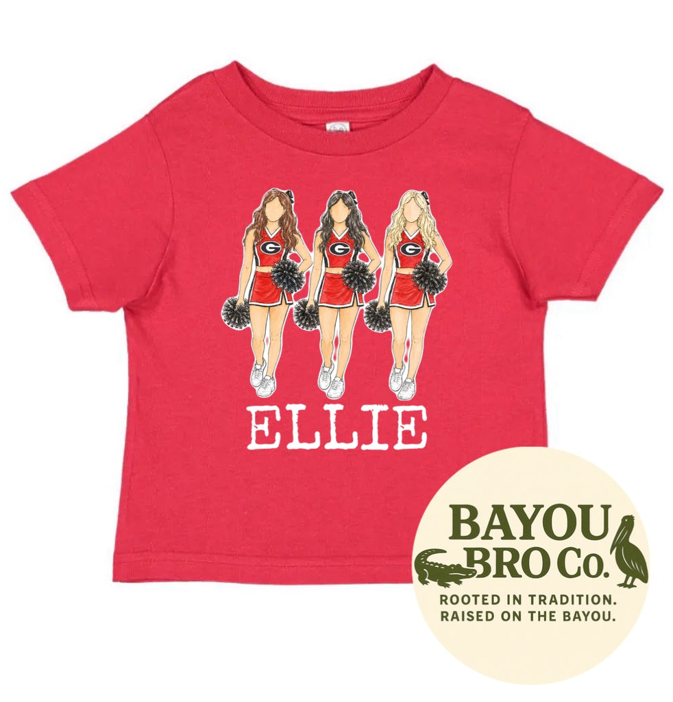 Georgia Cheer Personalized Tee