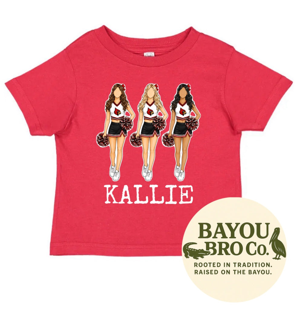 Louisville Cheer Personalized Tee