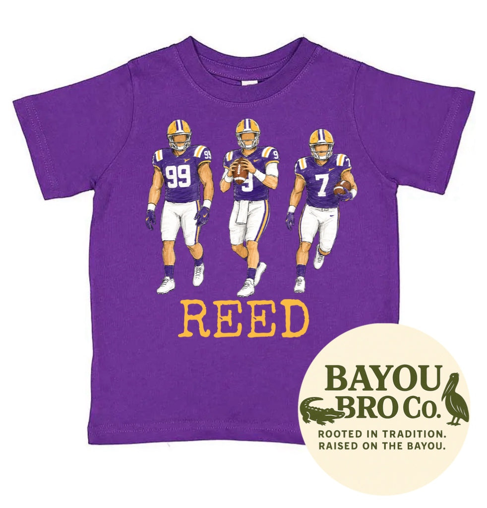 LSU Football Personalized Tee