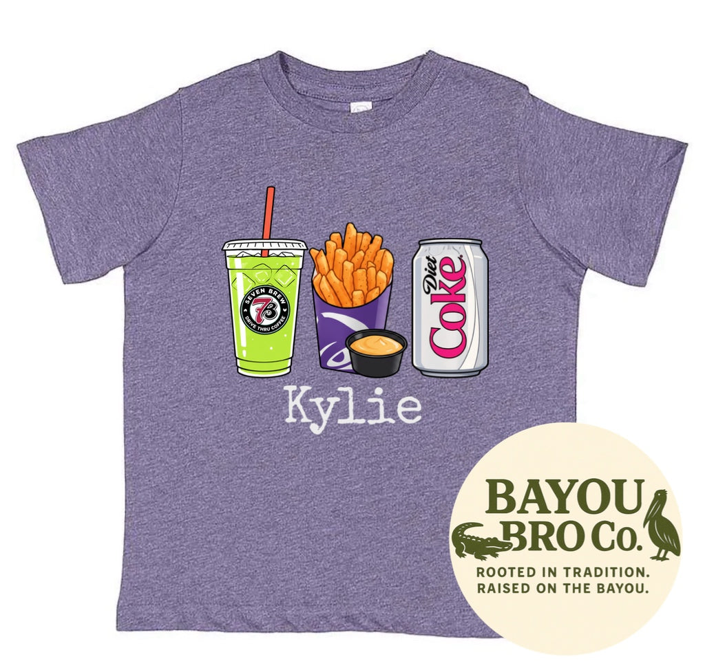 Brew, Nacho Fries & Diet Coke Name Tee