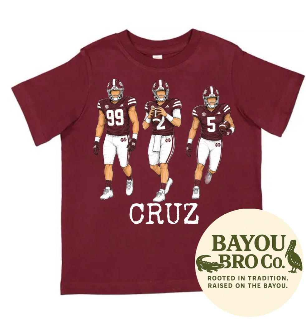 Mississippi State Football Personalized Tee