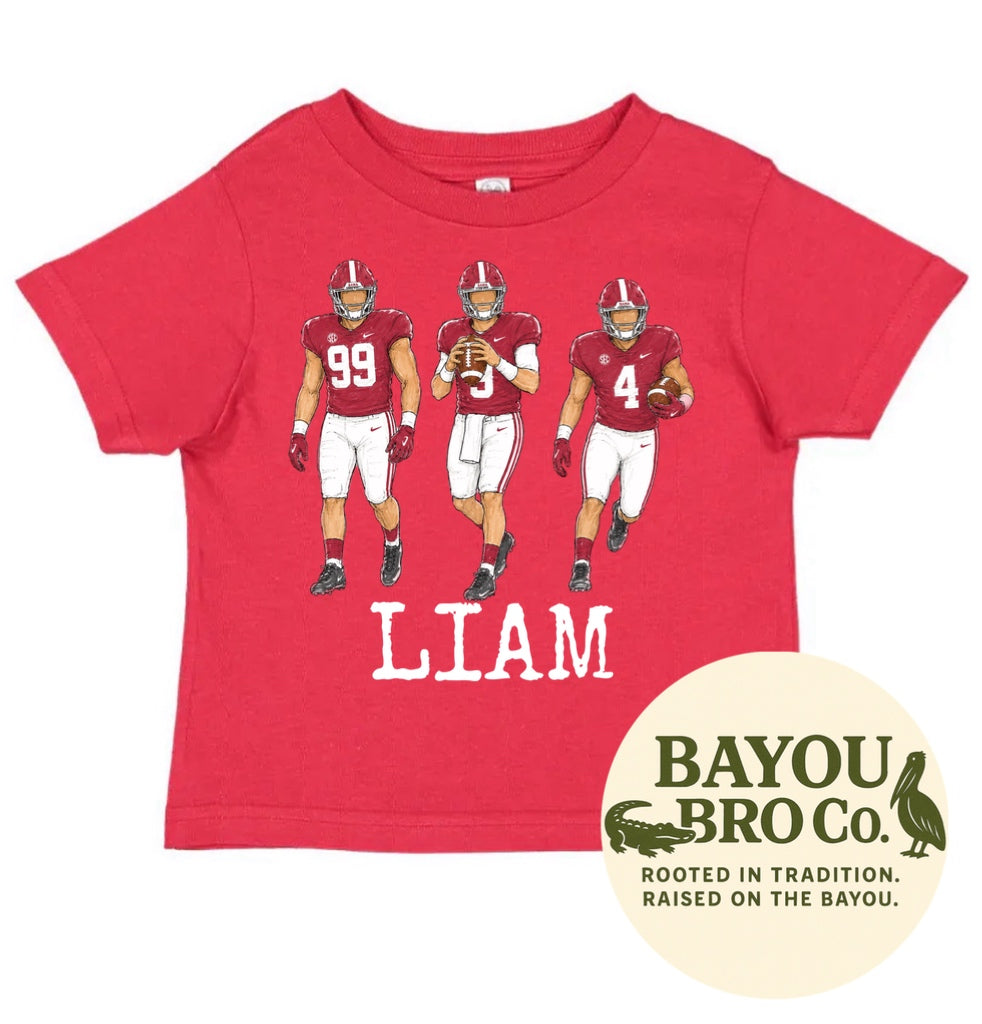Alabama Football Personalized Tee