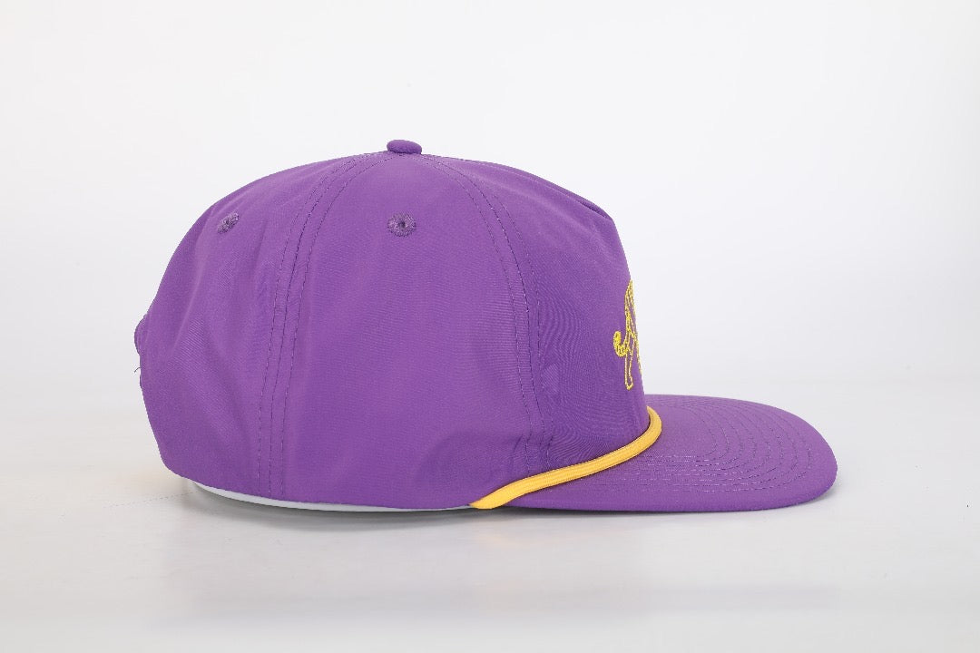 LSU Tiger Poly Rope Hat - Purple