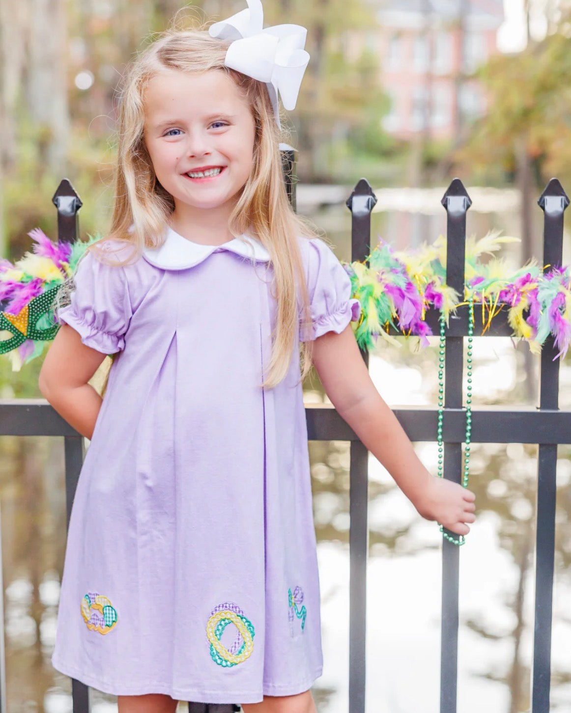 Mardi Gras Pleat Dress