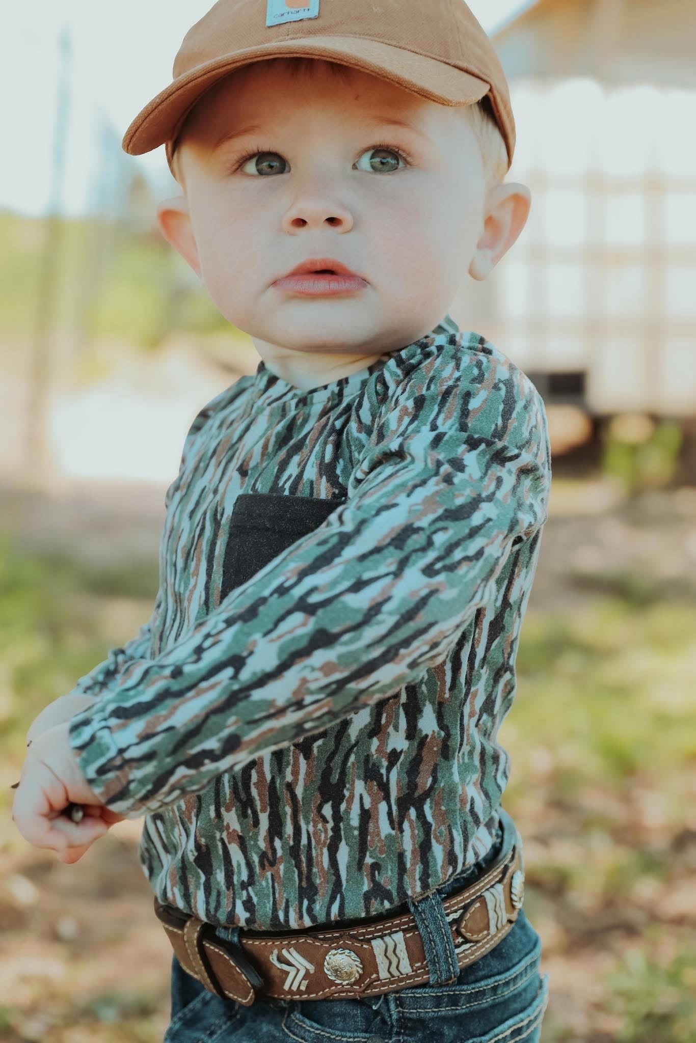 Tree Bark Long Sleeve - Pocket