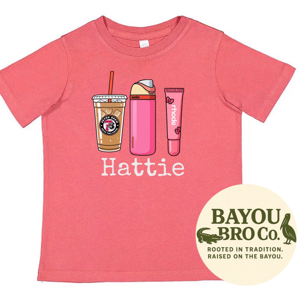 Brew, Owala & Lip Gloss Name Tee