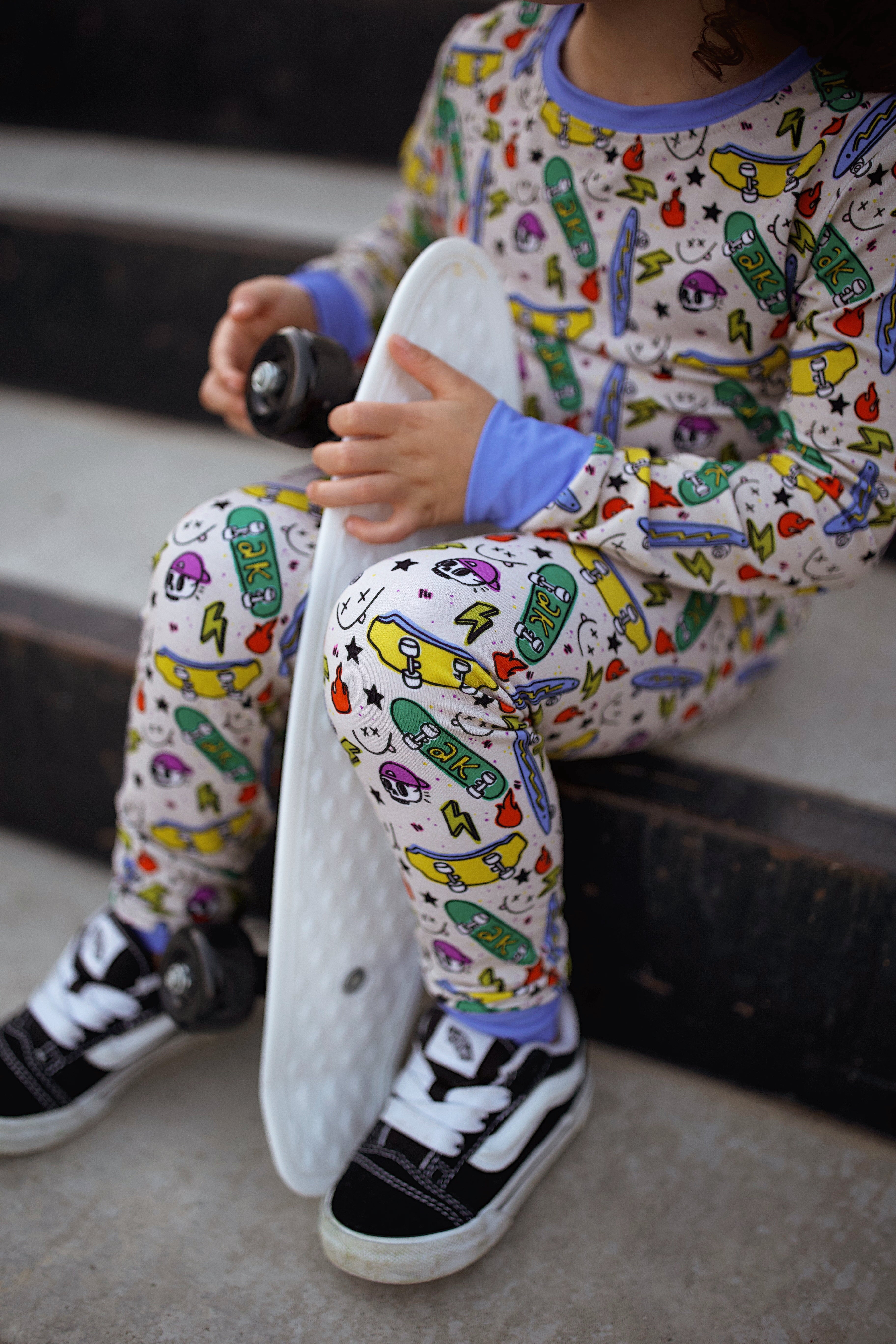 Skate & Snooze-AK Dreamers Bamboo zipper PJ’s