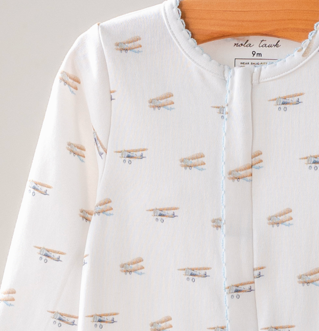 Baby Basics: Just Plane Cute Organic Cotton Baby Pajamas