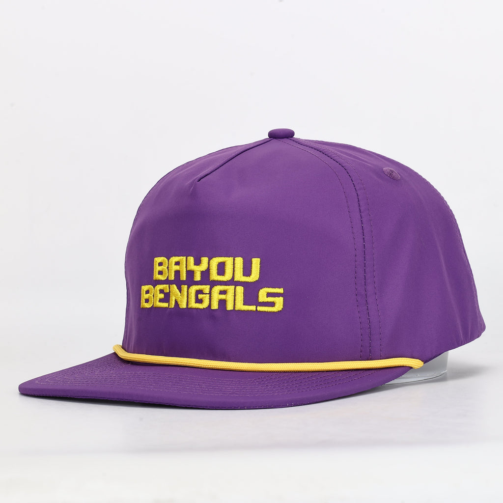 Bayou Bengals LSU Nylon Rope Hat - Purple/Yellow