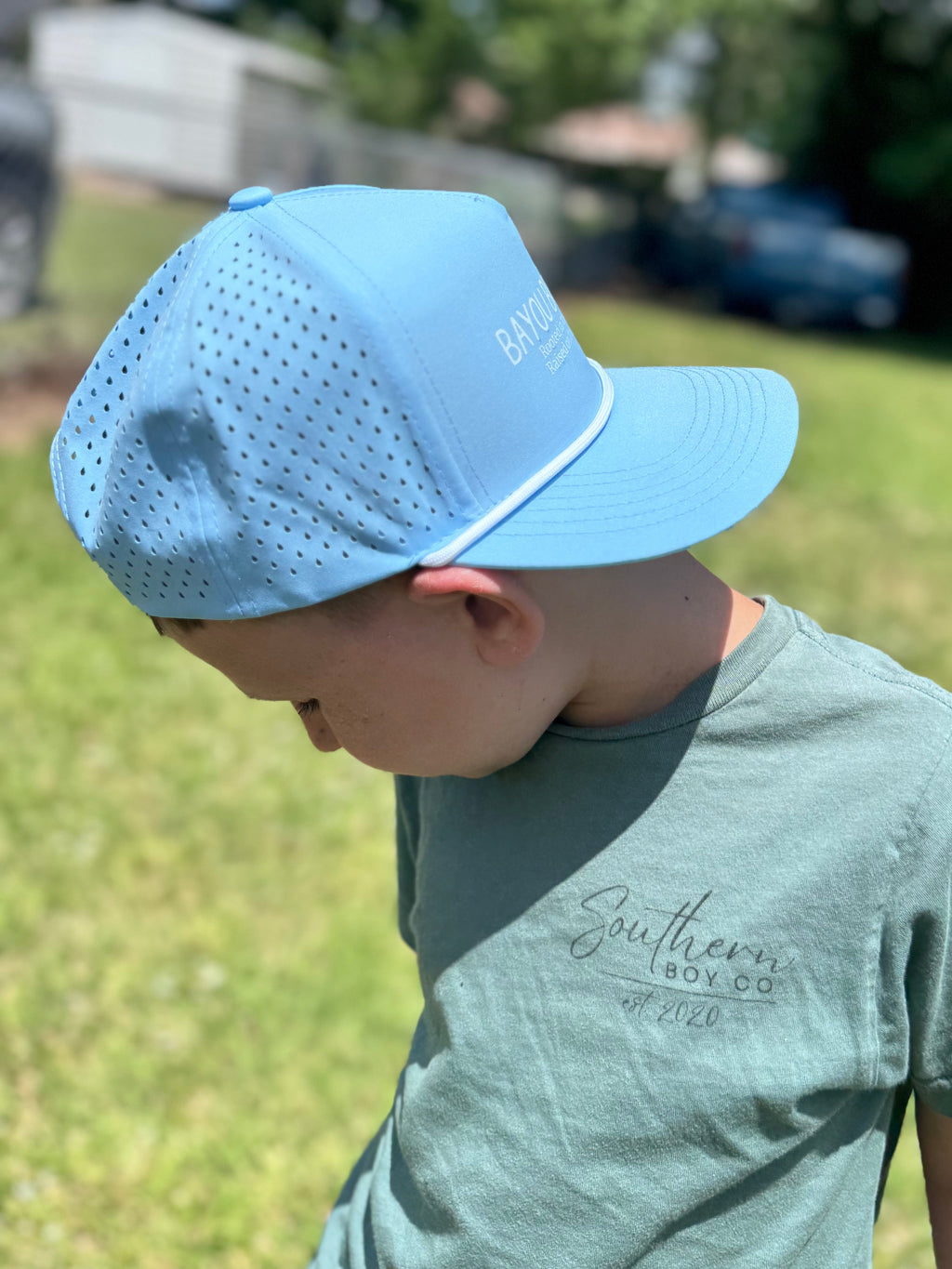 Blue Branded Bayou Bro Co Performance Hat
