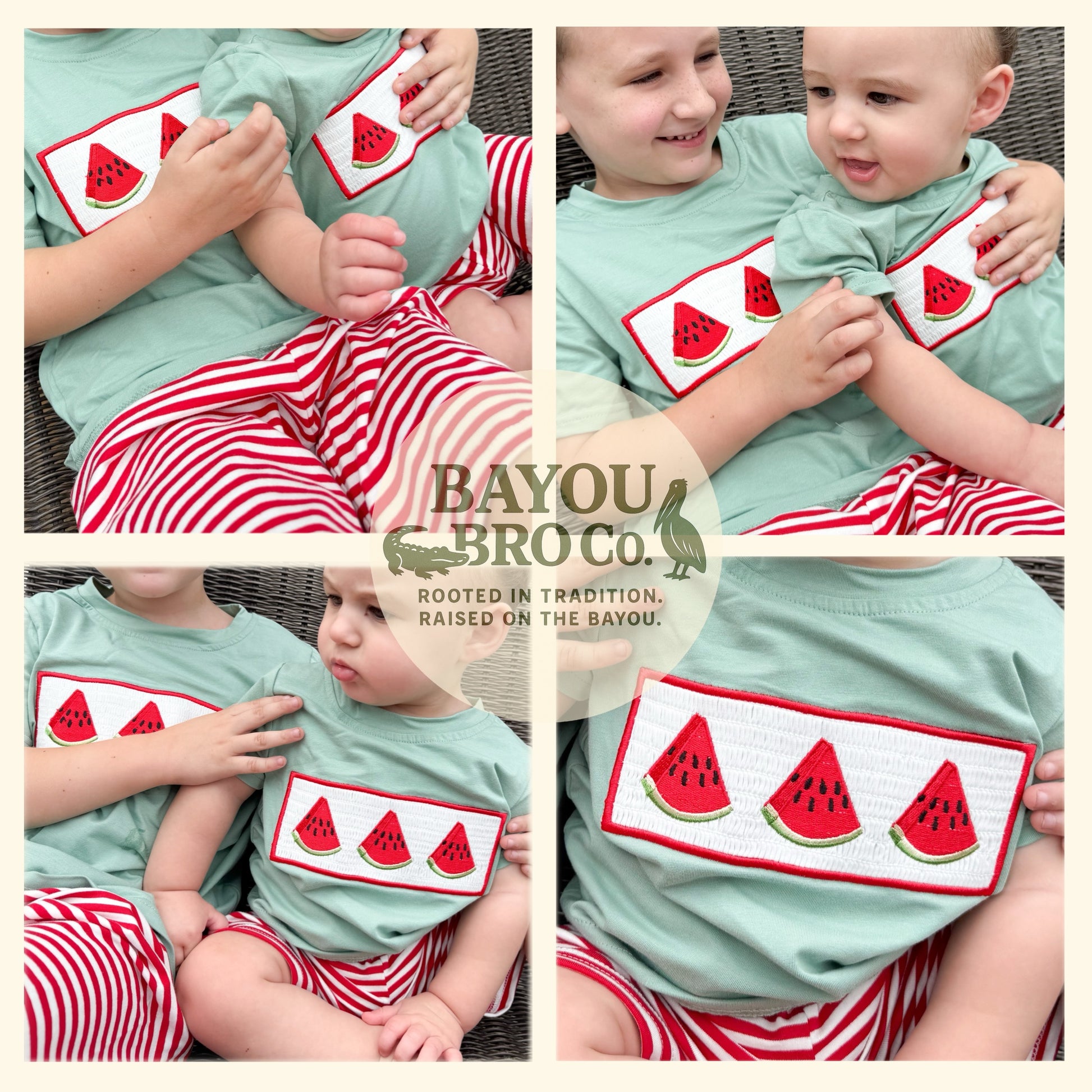 Watermelon Smocked Set