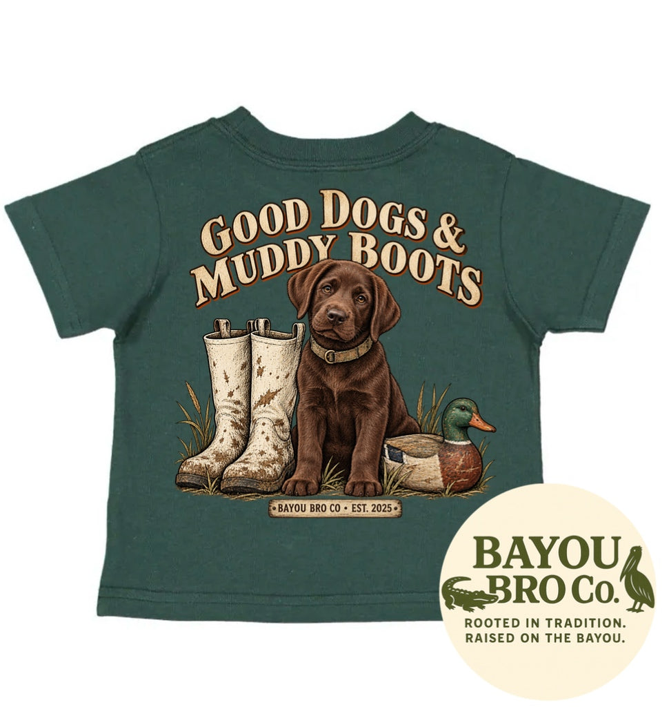 Good Dogs, Muddy Boots Graphic Tee Drop 8