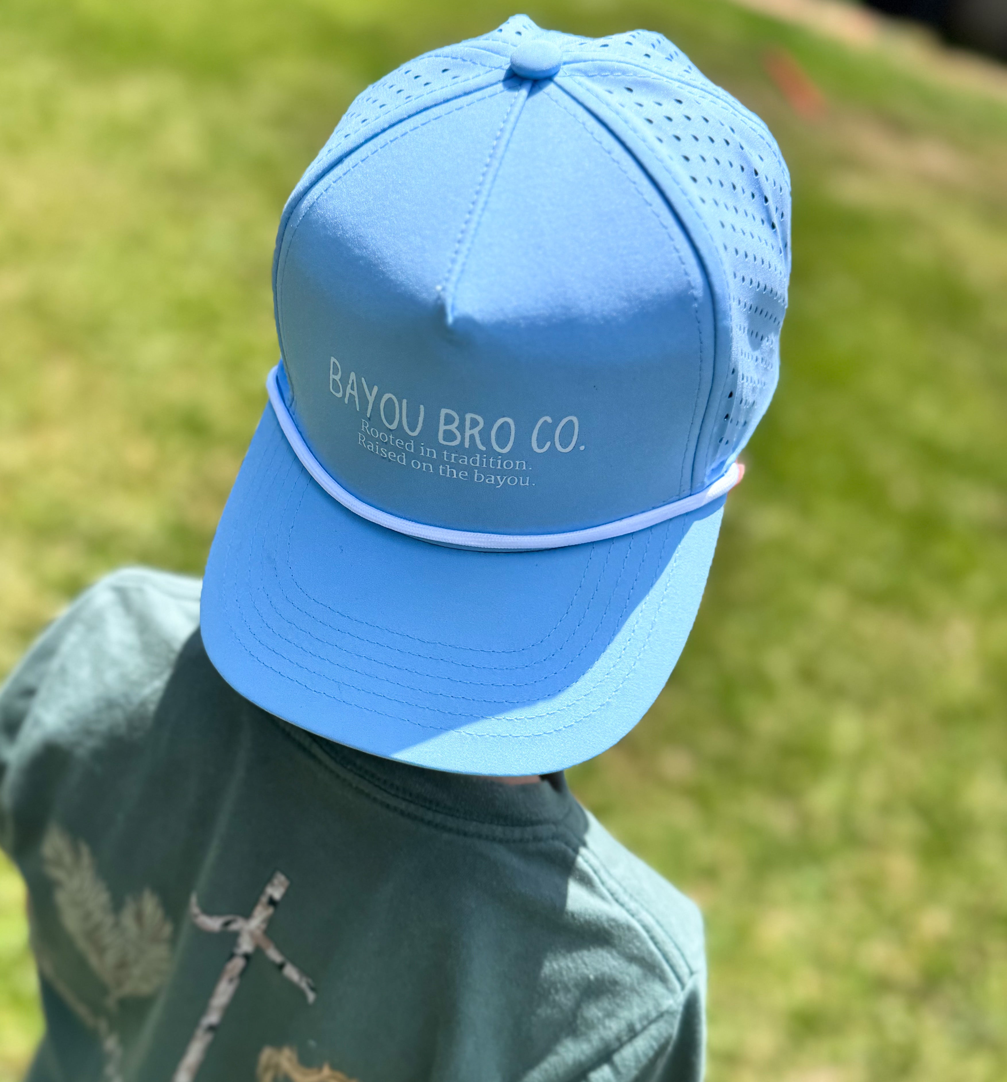 Blue Branded Bayou Bro Co Performance Hat