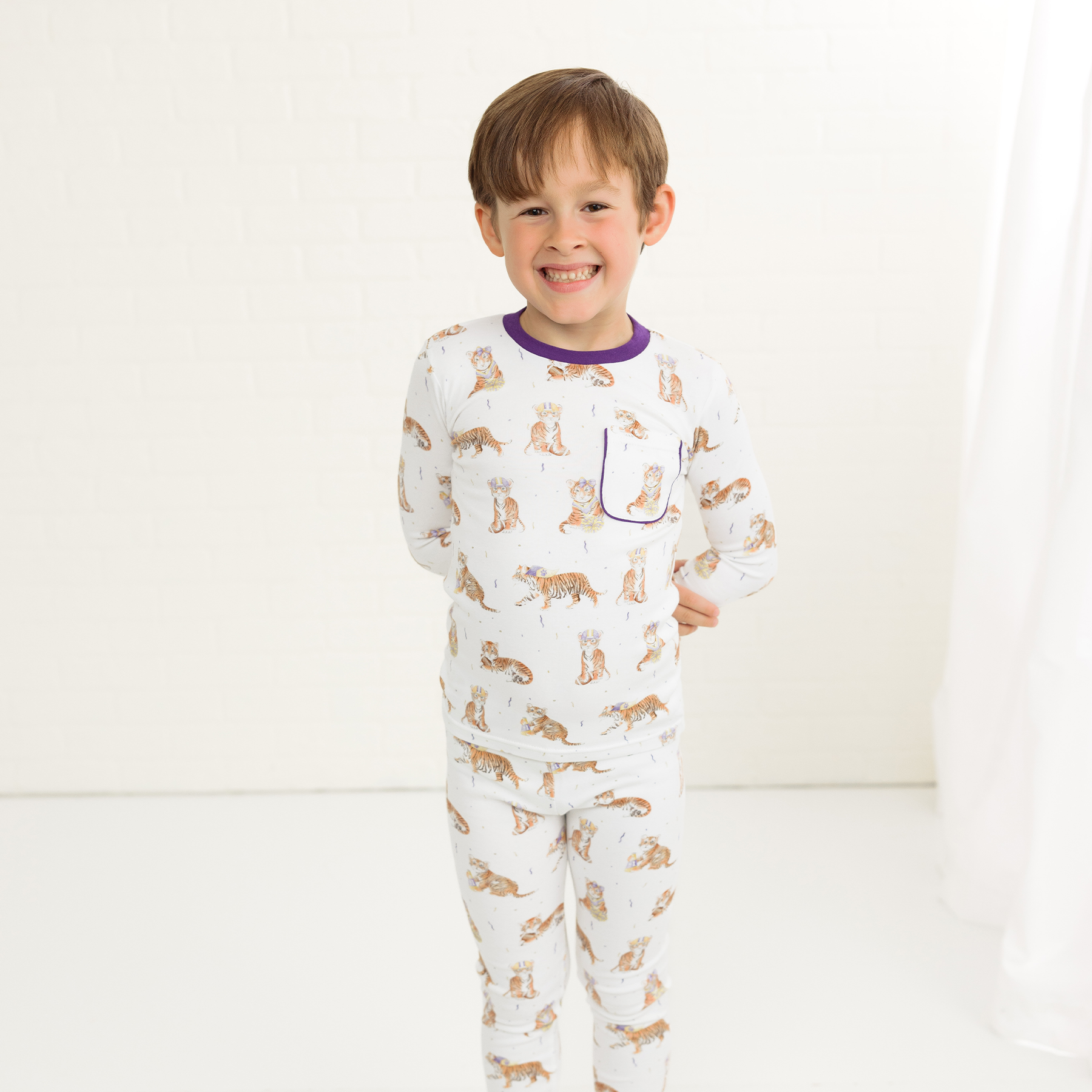 MVC: Louisiana Tigers Organic Cotton Pajama Set