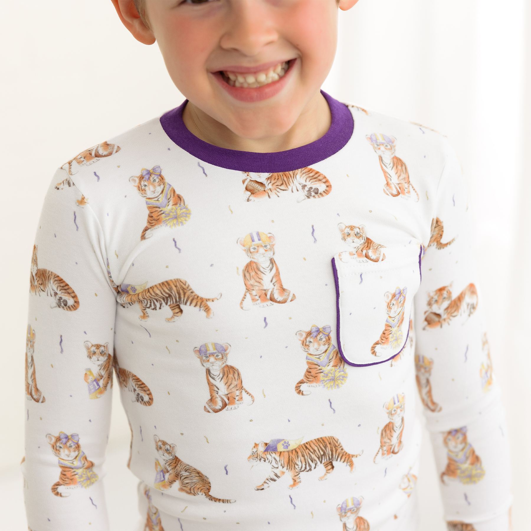 MVC: Louisiana Tigers Organic Cotton Pajama Set