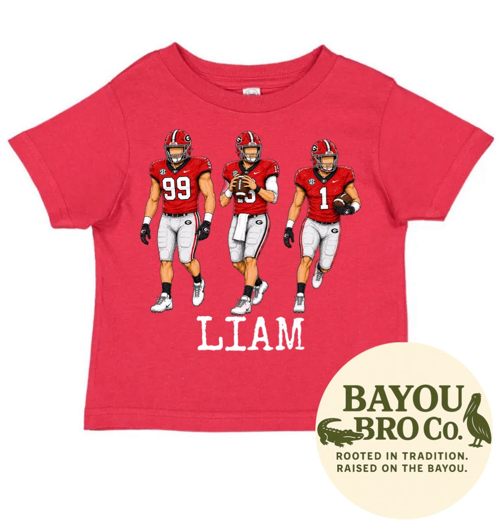 Georgia Football Personalized Tee