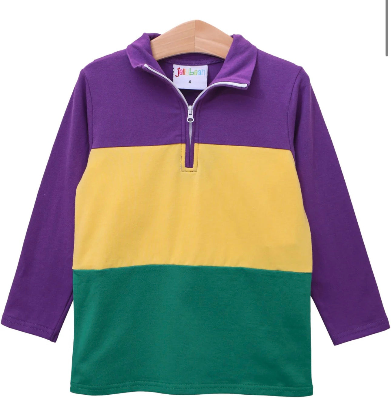 Mardi Gras Colorblock Pullover