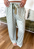 BIRDIE Stretchy Lounge Pants 2.0 in Pistachio Dot