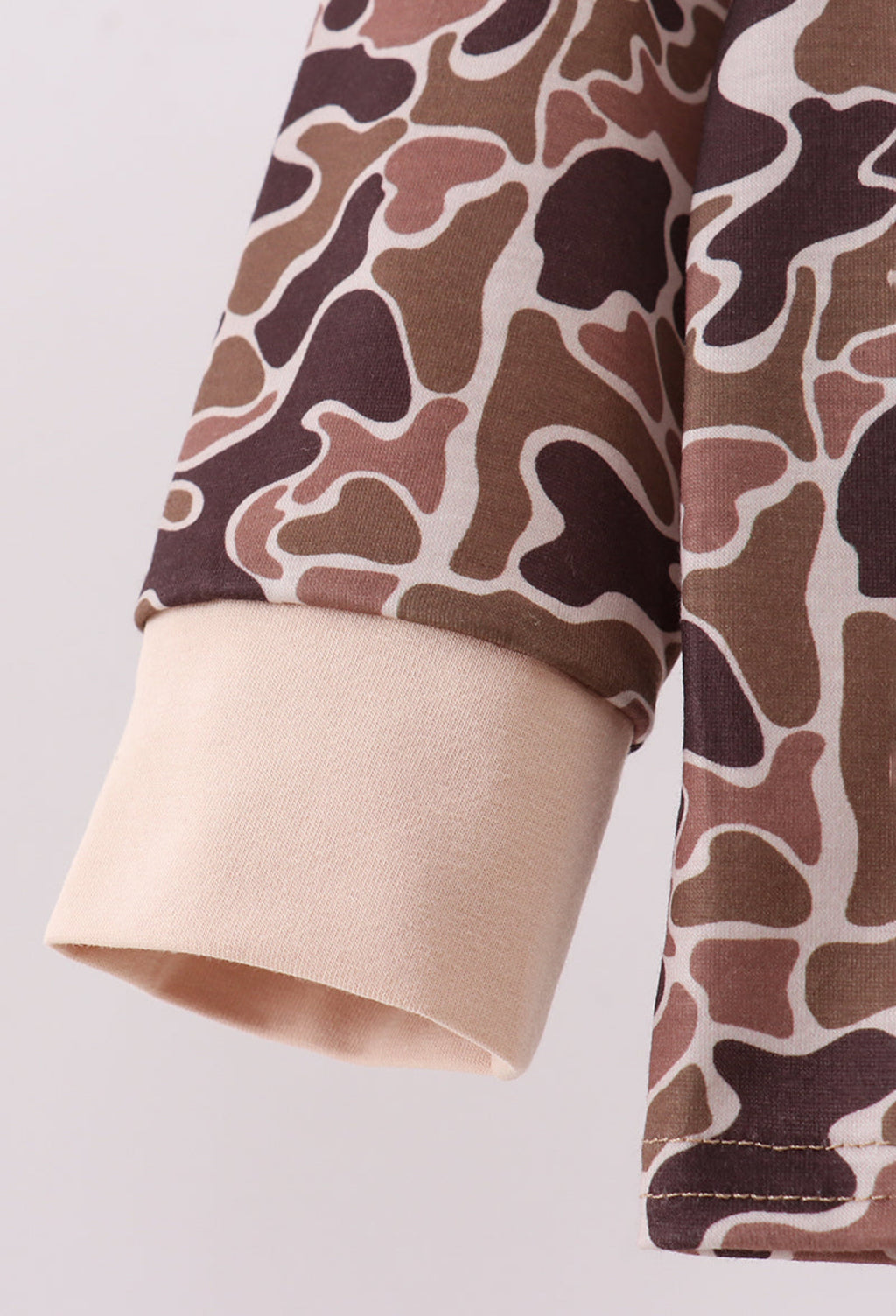 Camouflage Deer Embroidered Top