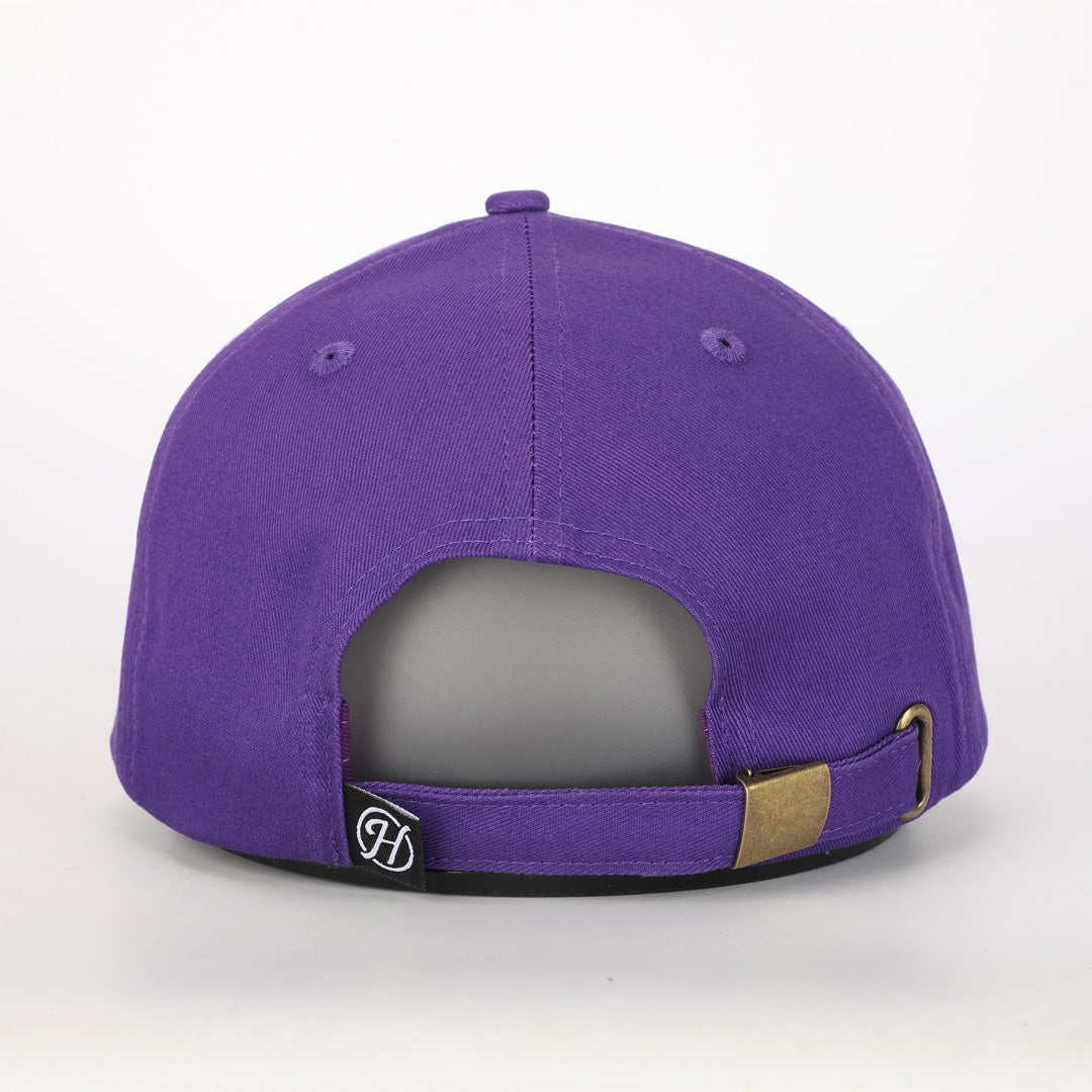LSU Tiger Cotton Dad Hat- Purple