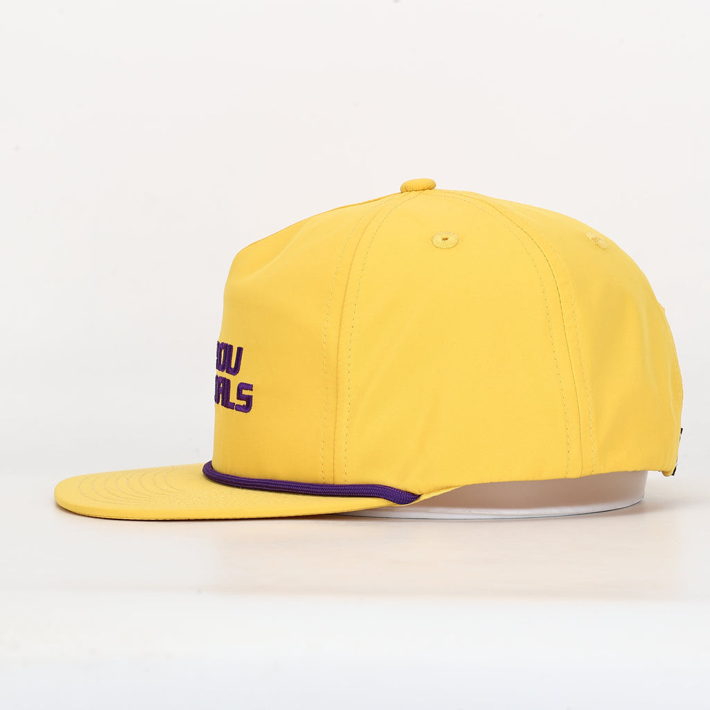 Bayou Bengals LSU  Nylon Rope Hat - Yellow/Purple
