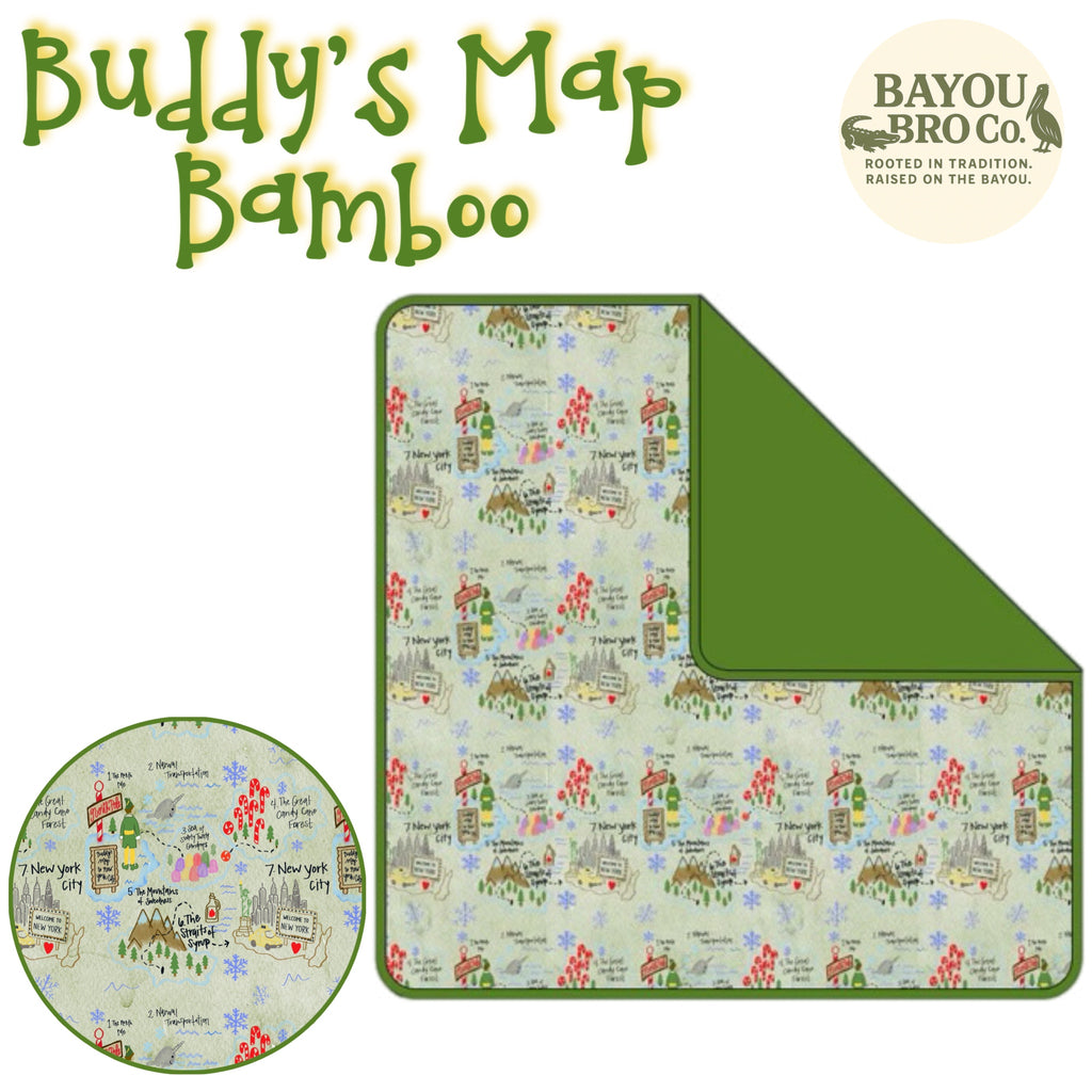 Buddy’s Map Bamboo Blanket