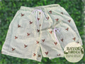 Embroidered Seersucker Mallard Hybrid Swim Shorts