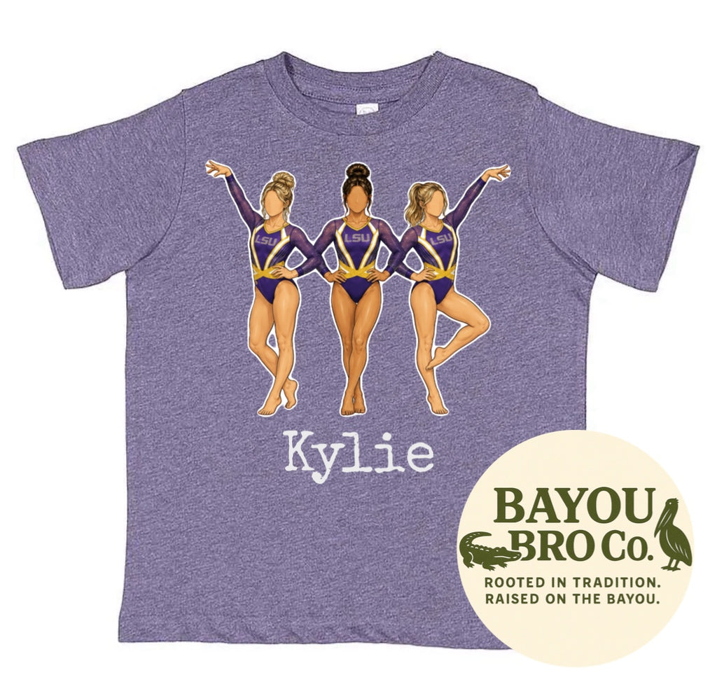 LSU Gymnastics Personalized Tee