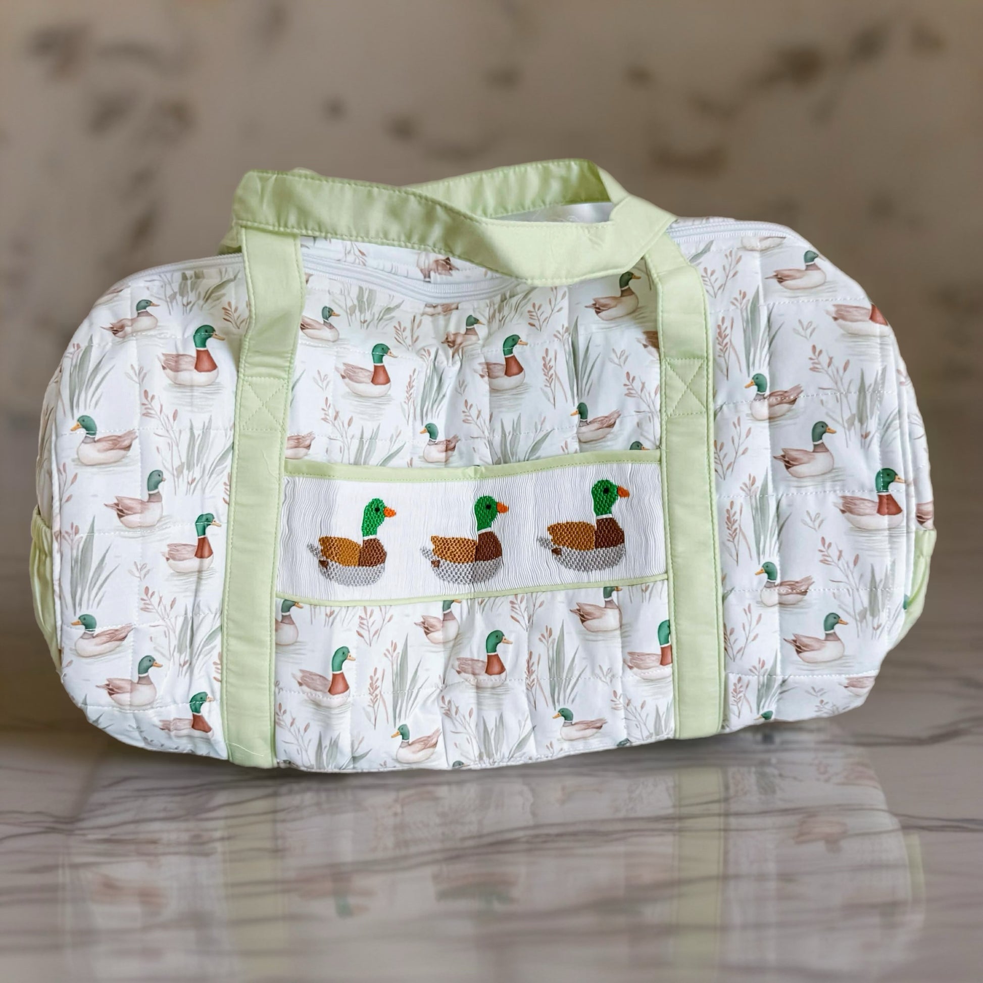 Smocked Duck Duffel