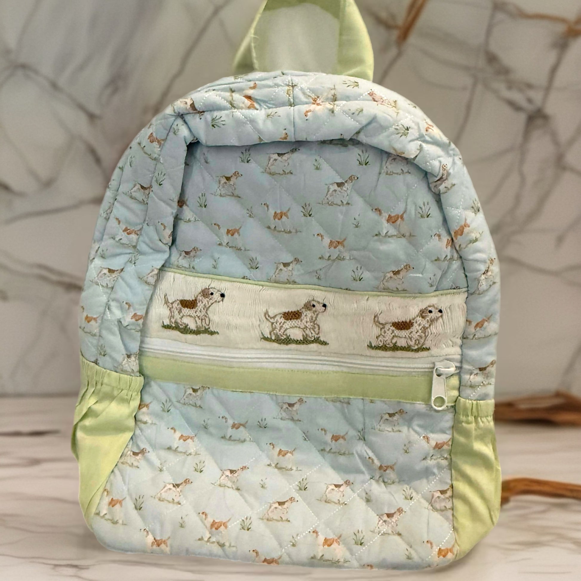 Smocked Puppy Backpack