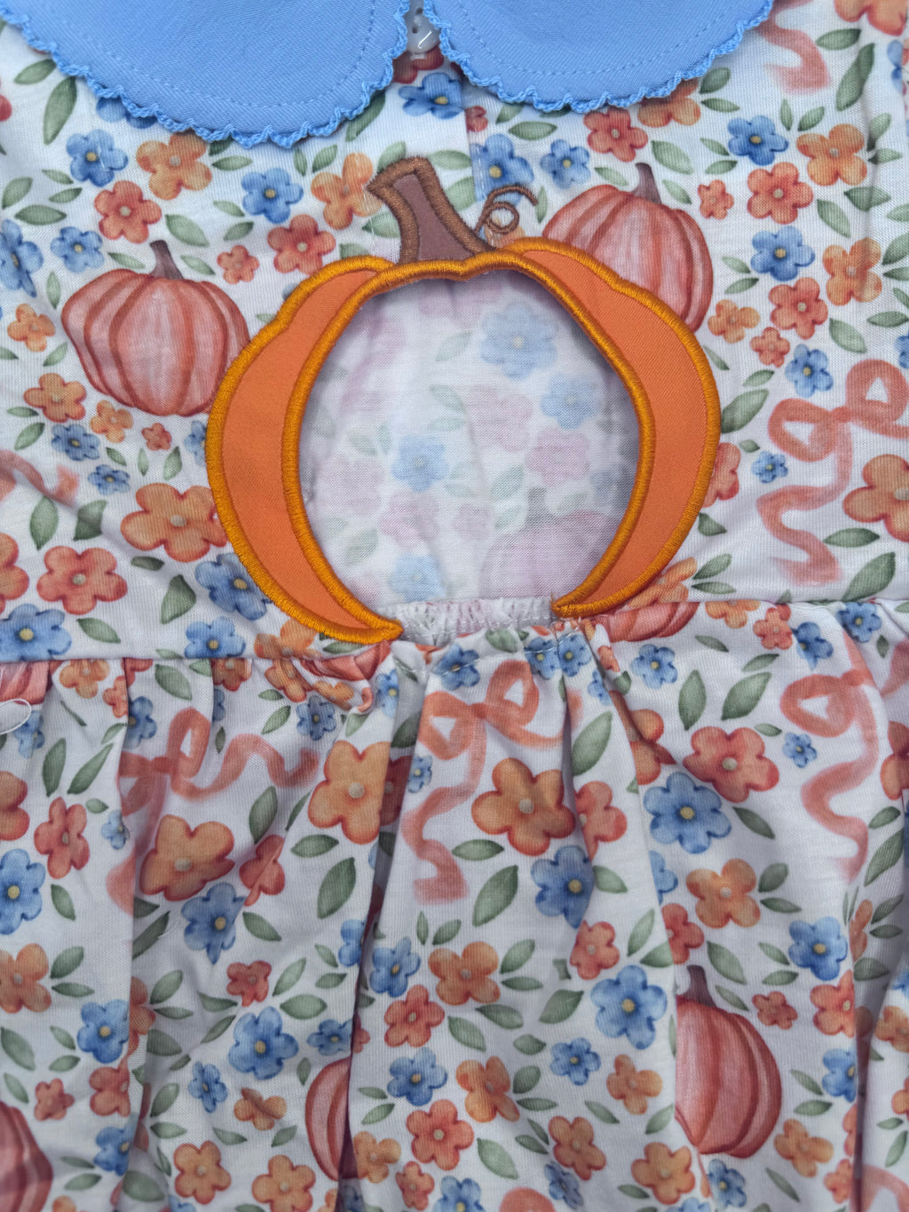 Heirloom Harvest Dress with Appliqué Back