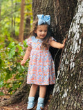 Heirloom Harvest Dress with Appliqué Back
