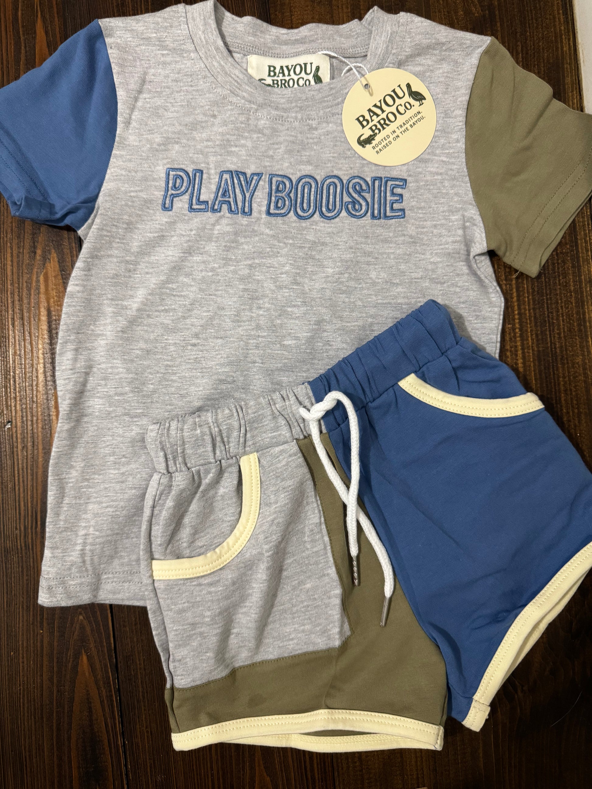 PLAY BOOSIE Playground Color Block Boys Set