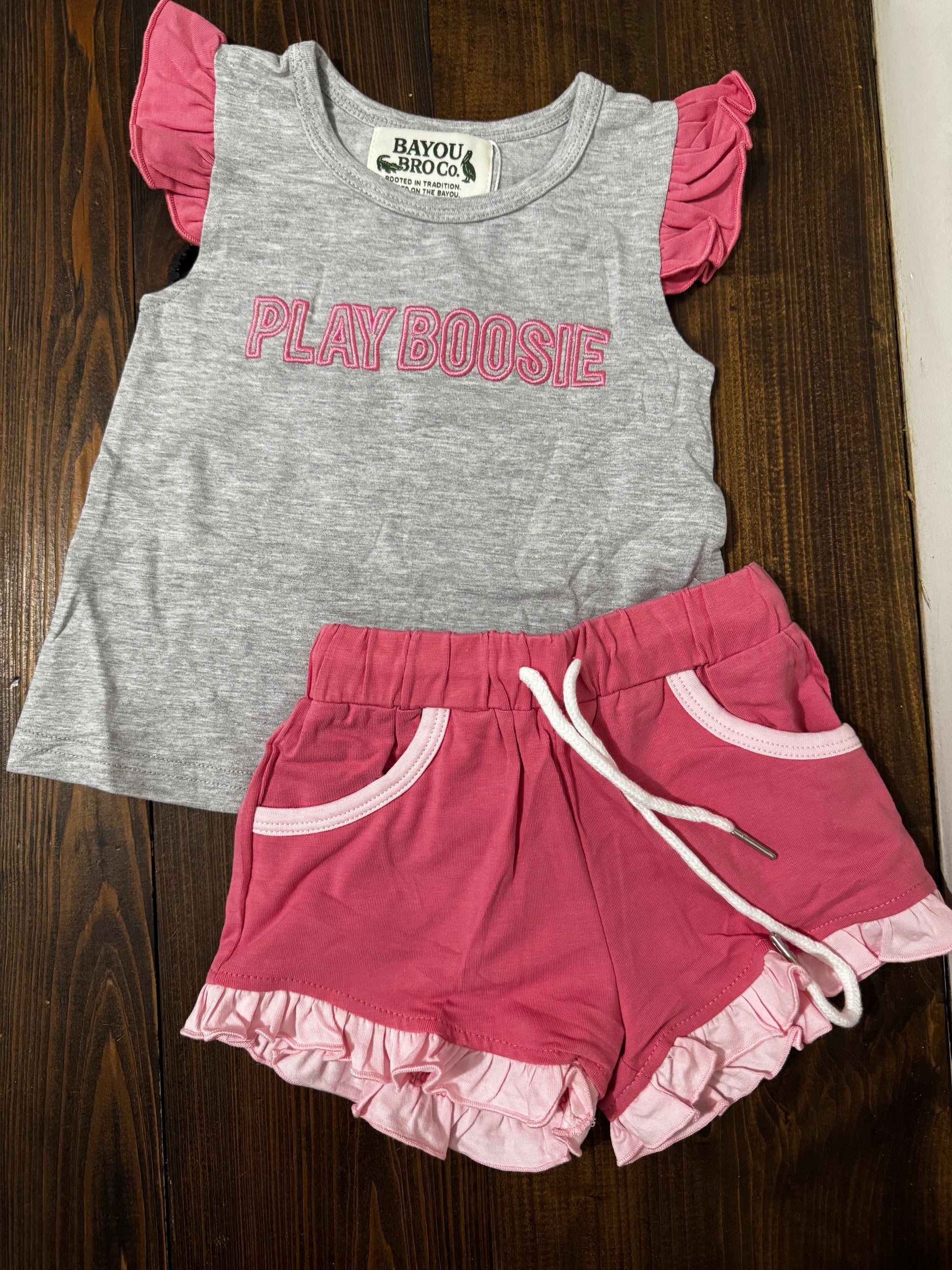 PLAY BOOSIE Playground Color Block Girl Ruffle Set