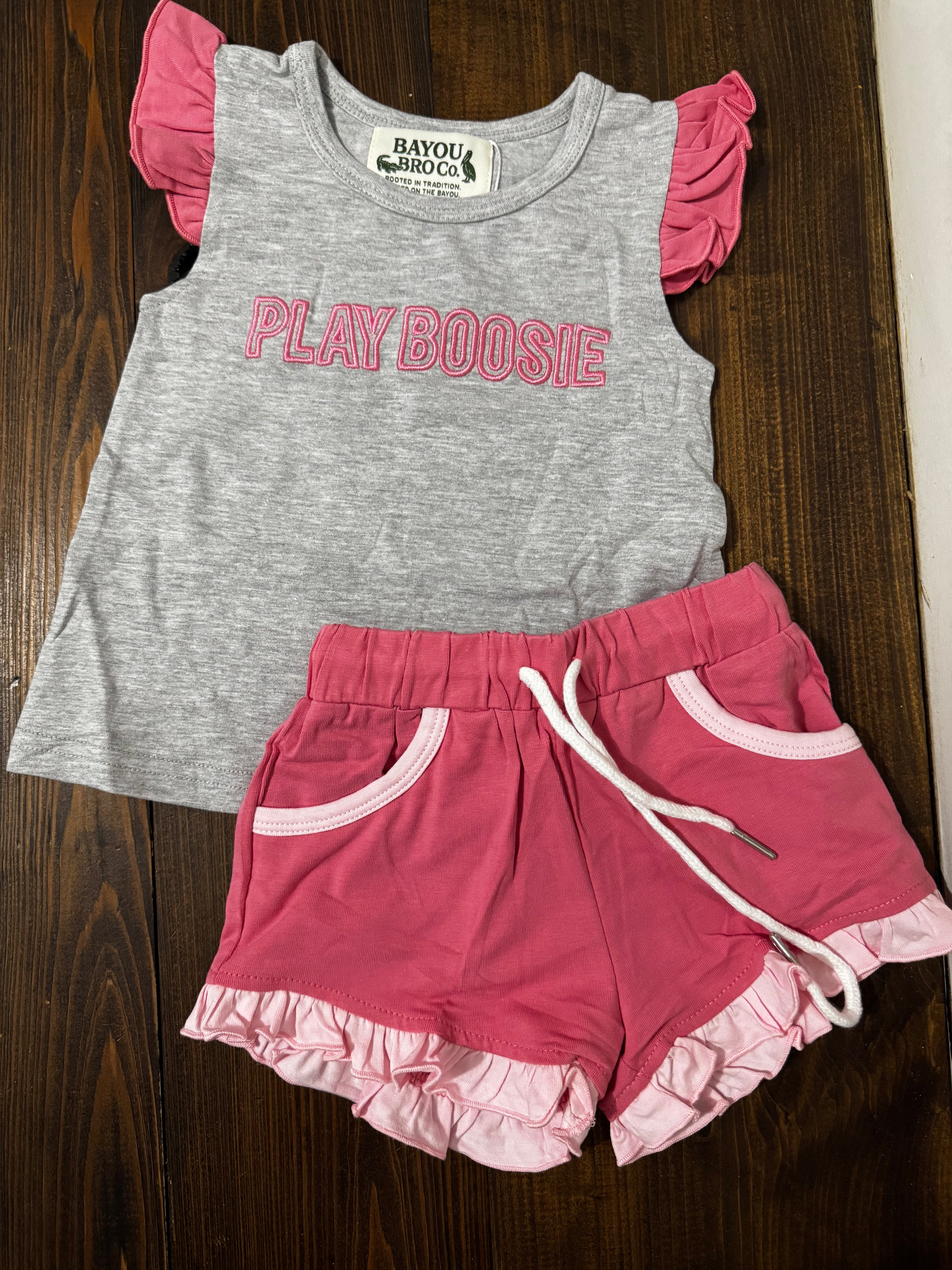 PLAY BOOSIE Playground Color Block Girl Ruffle Set