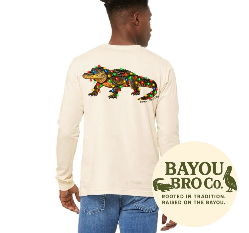 Christmas Gator Long Sleeve Graphic Tee Drop 9