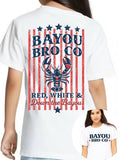 Red, White & Down the Bayou Graphic Tee
