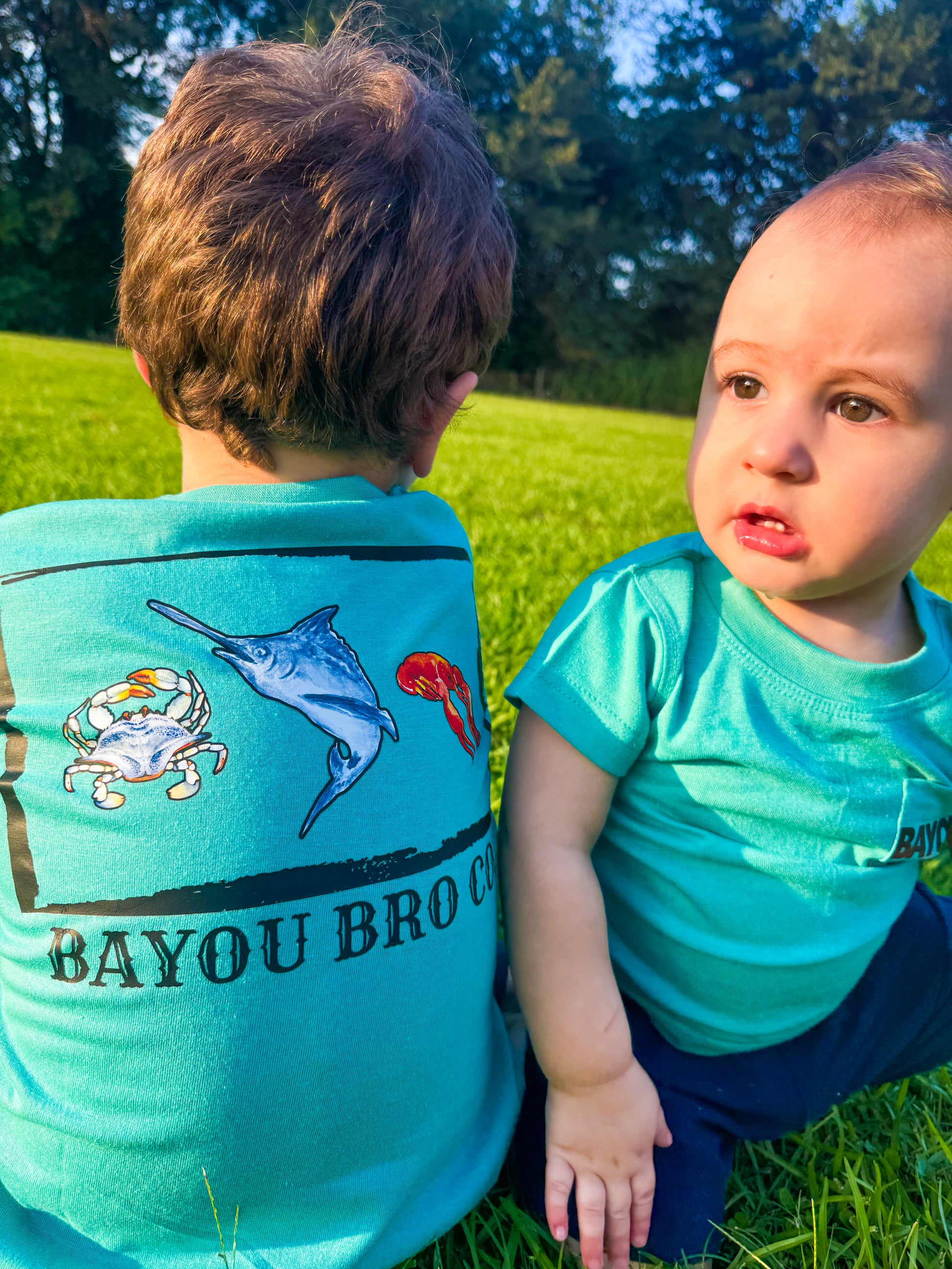 Bayou Bro Co Gulf Trio pocket tee
