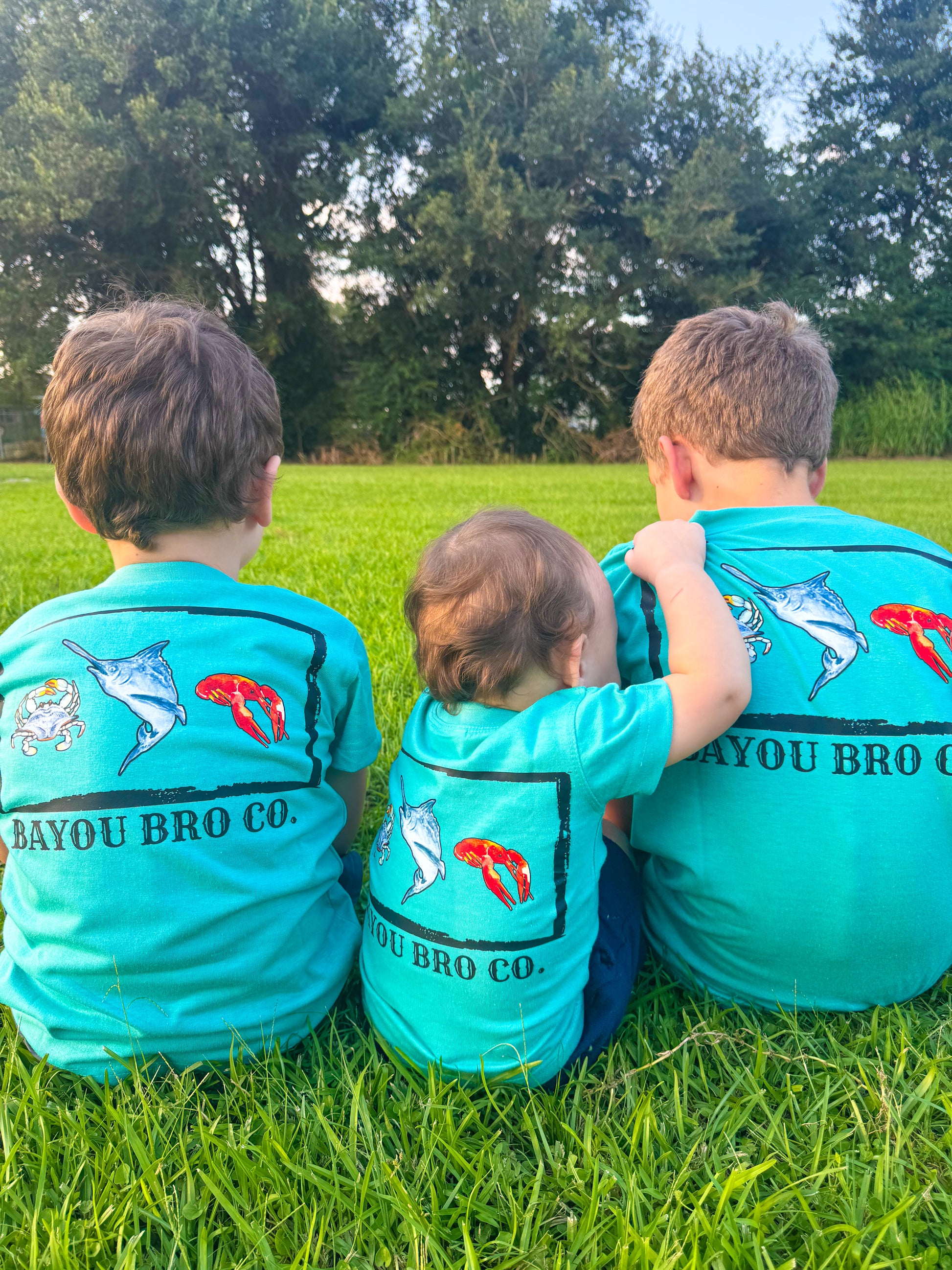 Bayou Bro Co Gulf Trio pocket tee
