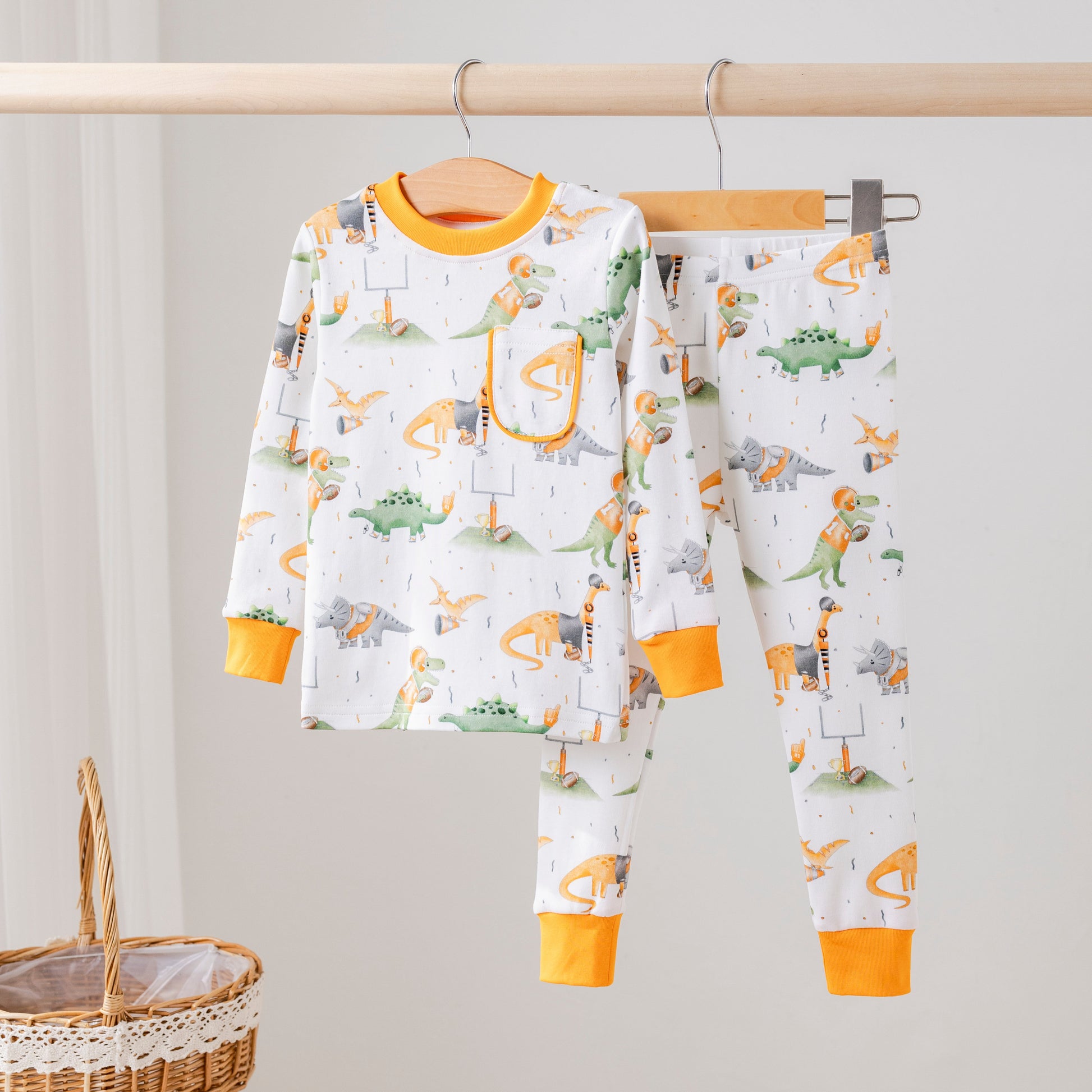 Tennessee Dinos All-Stars Organic Cotton Kids Pajamas
