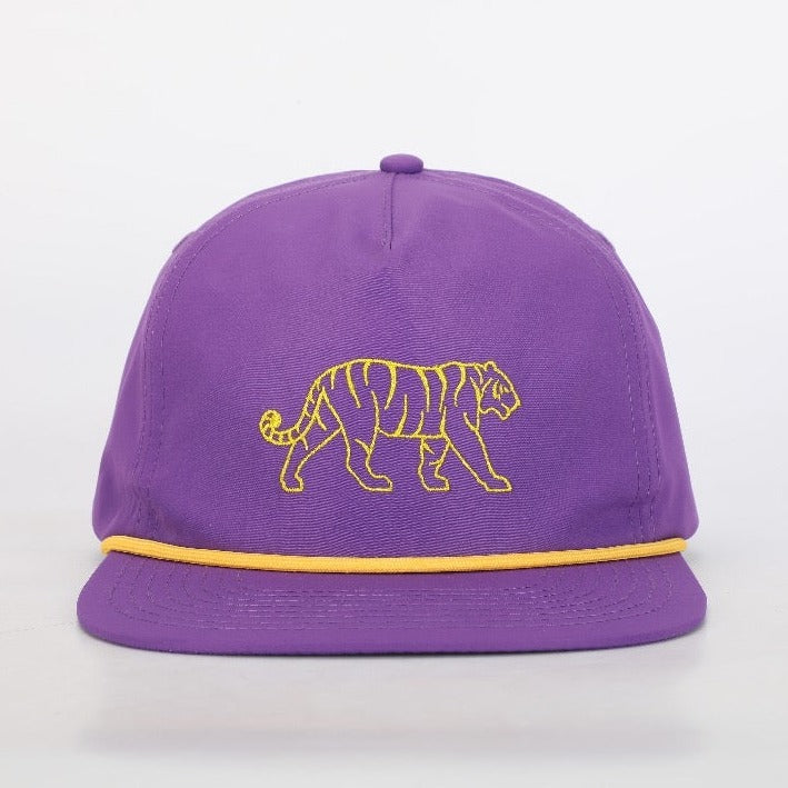 LSU Tiger Poly Rope Hat - Purple