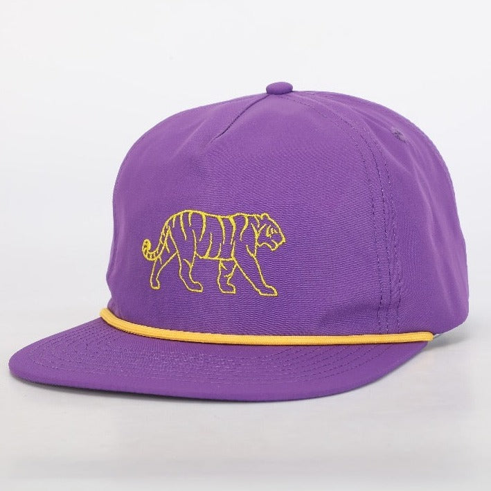 LSU Tiger Poly Rope Hat - Purple