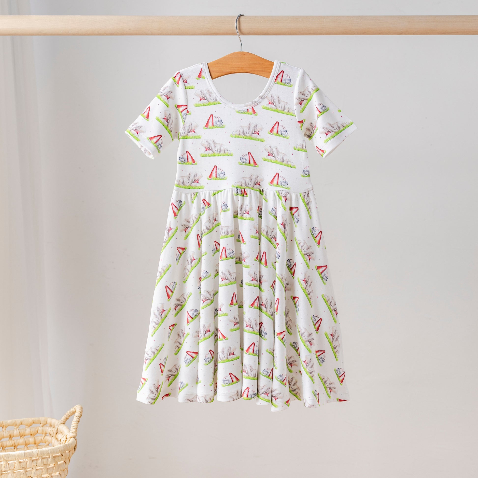 Mascot Mania in Alabama Organic Cotton Dress for Kids