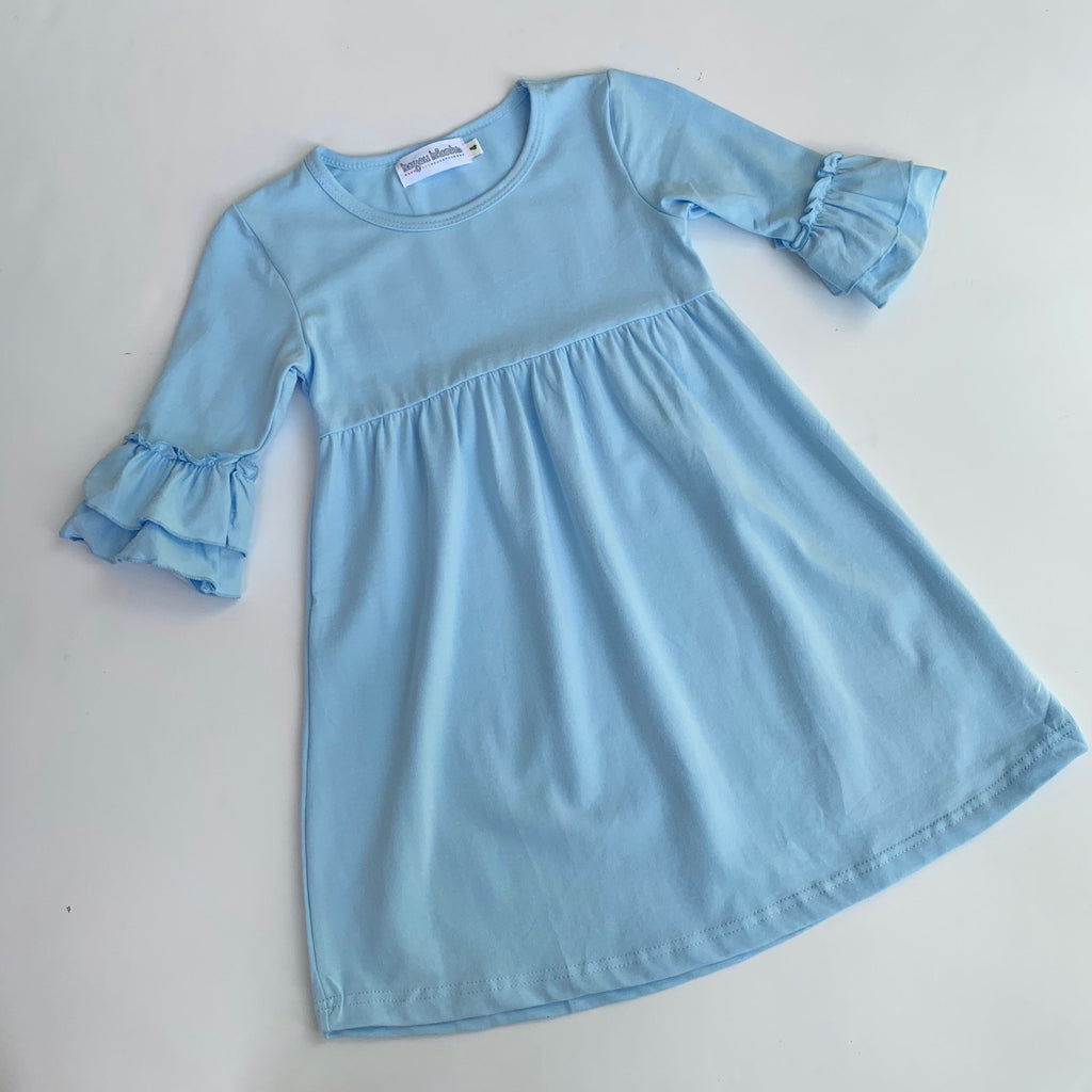 Double Ruffle Sleeve Dress