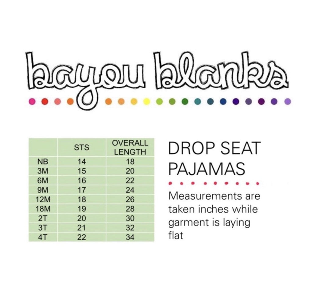 Drop Seat Pajamas